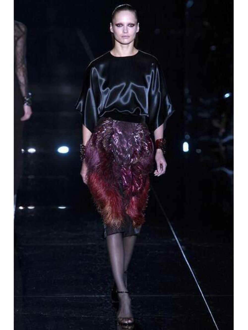 Gucci Black Silk Top Sz:38 Retail $795 NEW